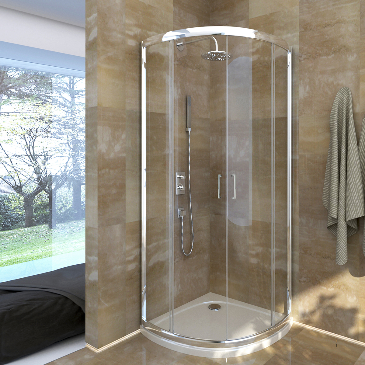 Su Misura Specchio da Bagno Filo Lucido con cornice in Plexiglass Clear  trasparente BRIGHT collection - Vendita Online ItaliaBoxDoccia