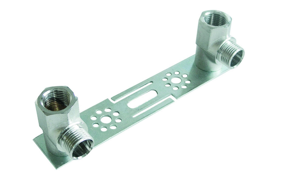 установочная планка для смесителя. планка установочная для смесителя 3/4. резьба. установочная планка для смесителя полипропилен. установочная планка 20-1/2 вр прох.